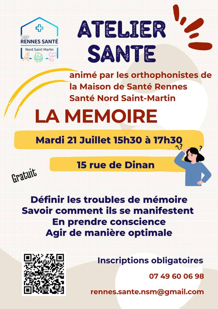 Illustration de l'événement : Atelier Santé sur la mémoire