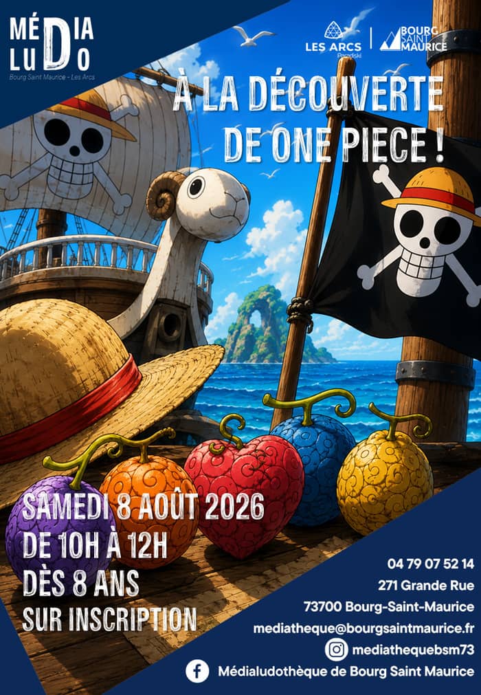 Illustration de l'événement : A la découverte de One Piece ! Atelier dessin, jeu et écriture