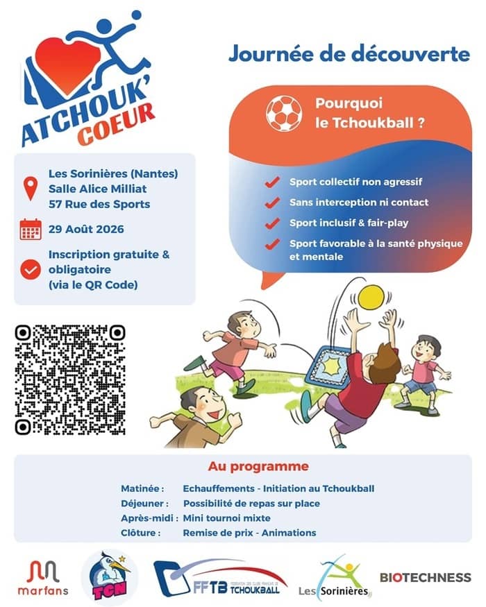 Illustration de l'événement : Atchouk'Cœur, journée de découverte du Tchoukball