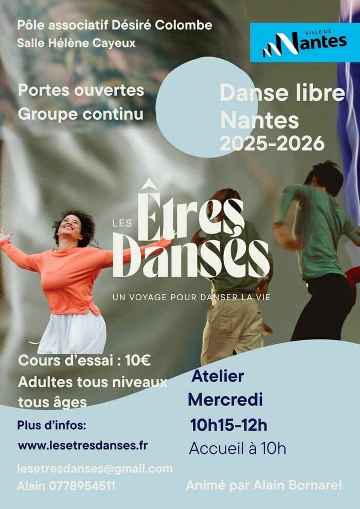 Illustration de l'événement : Les Êtres Dansés - Danse libre et intuitive - Groupe continu