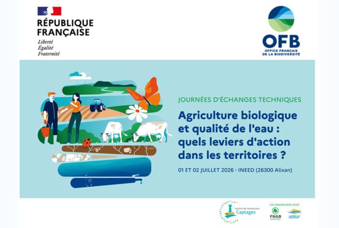 Illustration de l'événement : Journées d'échanges techniques Agriculture Biologique et qualité de l'eau