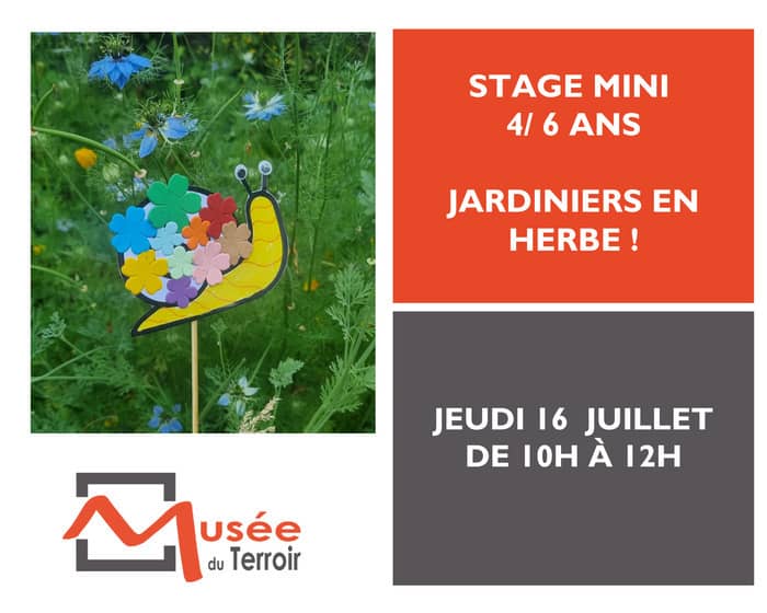 Illustration de l'événement : Stage Mini 4/6 ans : Jardiniers en herbe !
