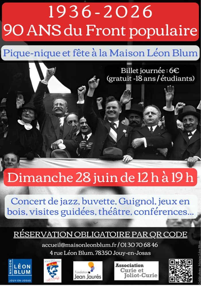 Illustration de l'événement : 1936 - 2026 : les 90 ans du Front populaire à la Maison Léon Blum
