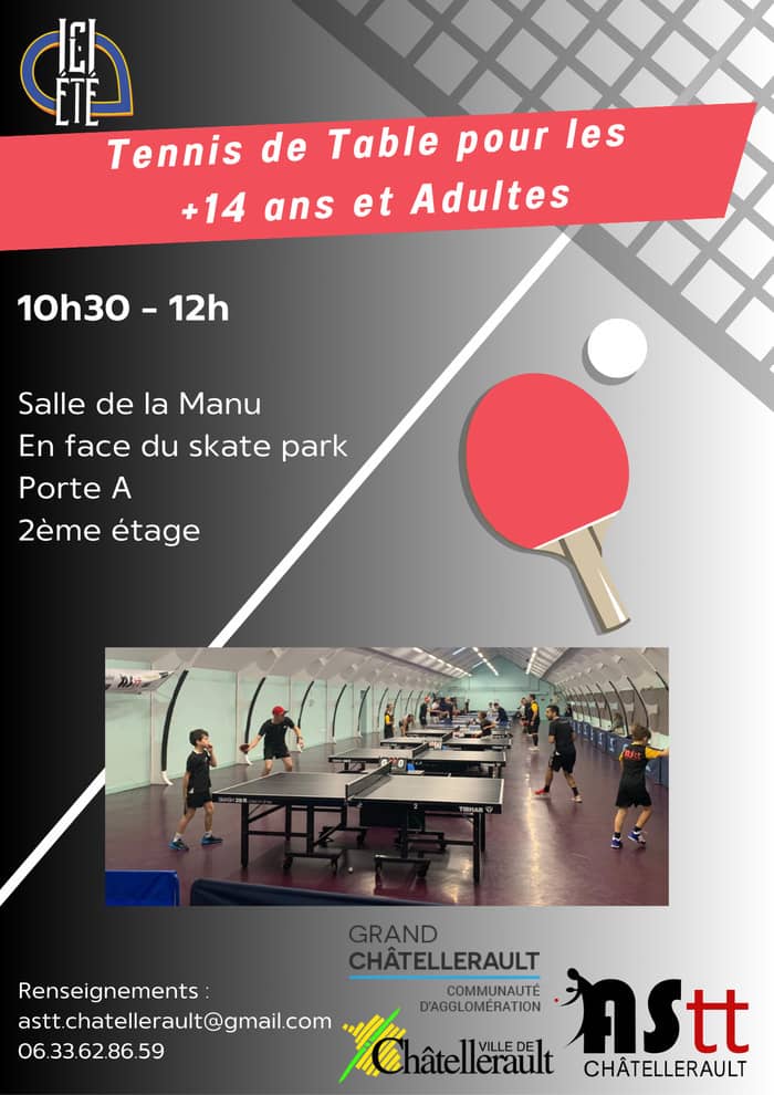 Illustration de l'événement : Tennis de Table pour les +14 ans et Adultes
