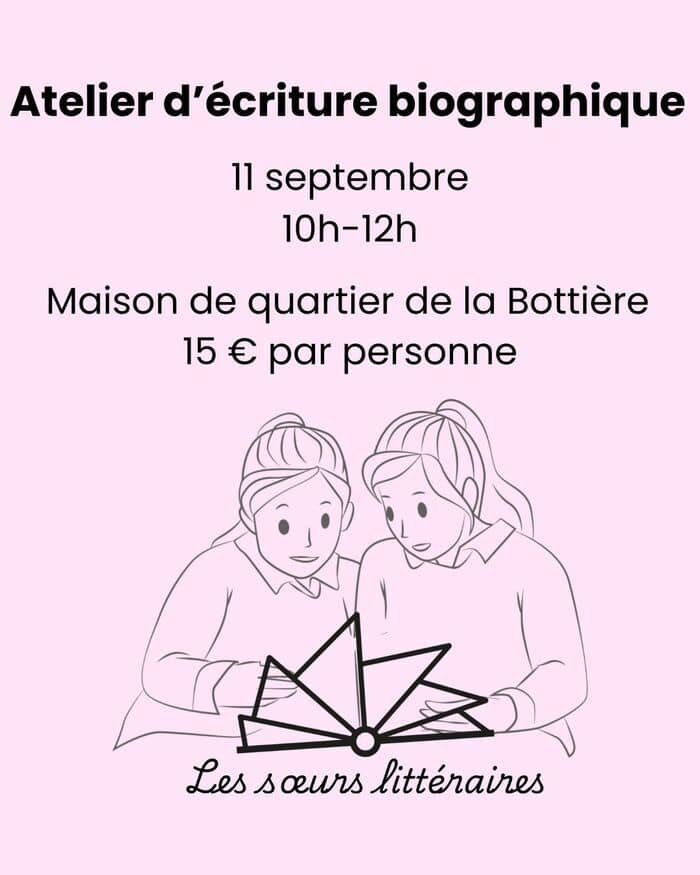 Illustration de l'événement : Atelier d'écriture biographique