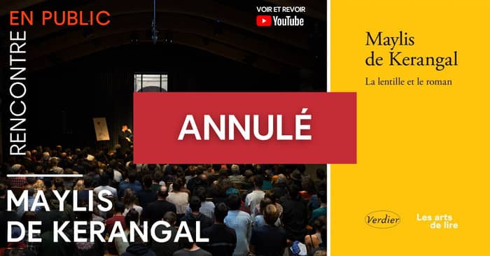 Illustration de l'événement : ANNULÉ - Rencontre avec Maylis de Kerangal