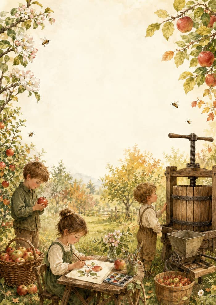 Illustration de l'événement : Levez les yeux ! A la découverte de la pomme