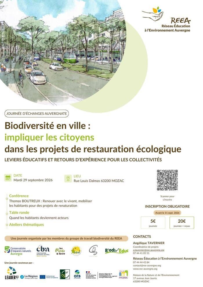 Illustration de l'événement : Biodiversité en ville : impliquer les citoyens dans les projets de restauration écologique