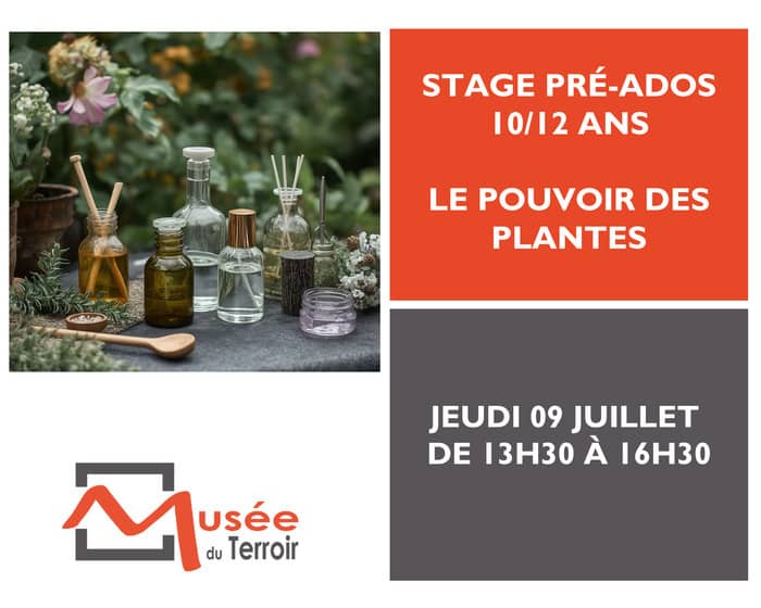 Illustration de l'événement : [COMPLET] Stage pré-ados 10/12 ans : le pouvoir des plantes