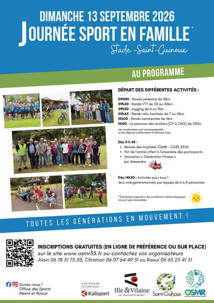 Illustration de l'événement : Journée Sports en famille