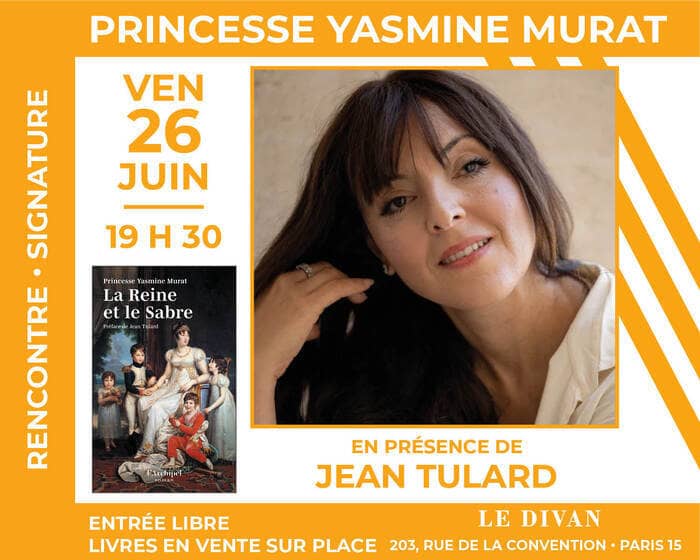 Illustration de l'événement : La Princesse Yasmine Murat présente son roman « La Princesse et le sabre »