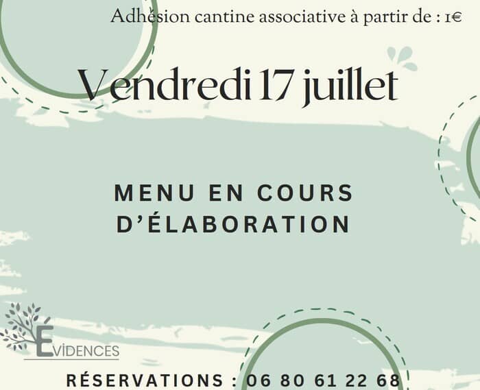 Illustration de l'événement : La cantine des évidences