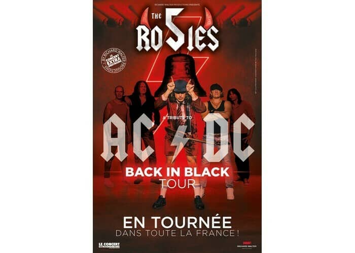 Illustration de l'événement : The 5 Rosies - Tribute to AC/DC : Back in Black Tour