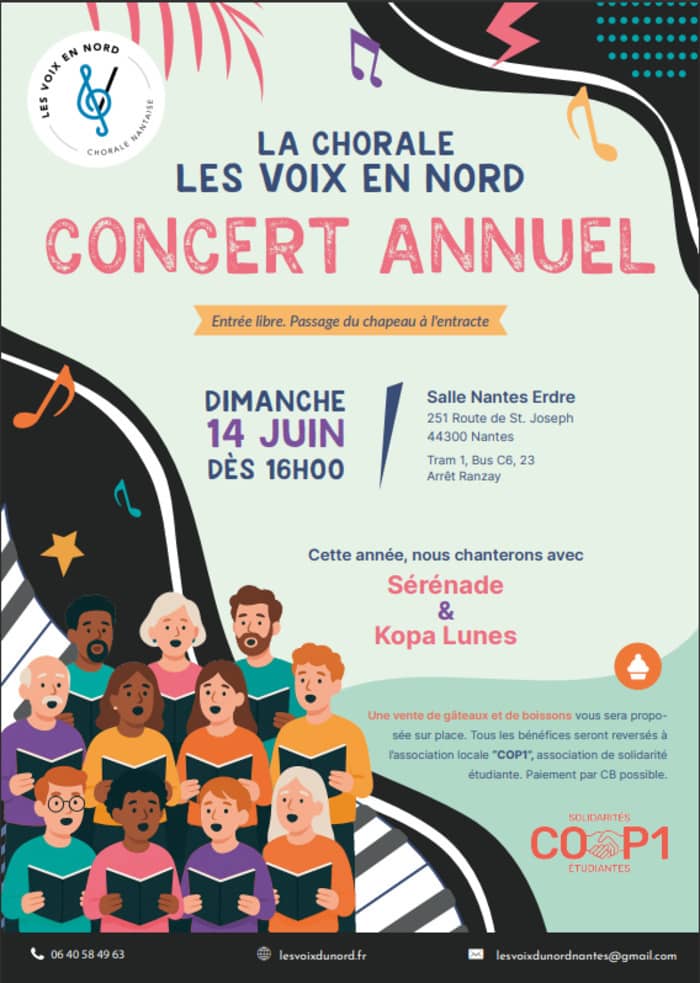 Illustration de l'événement : Concert de fin d'année - Chorale les voix en Nord