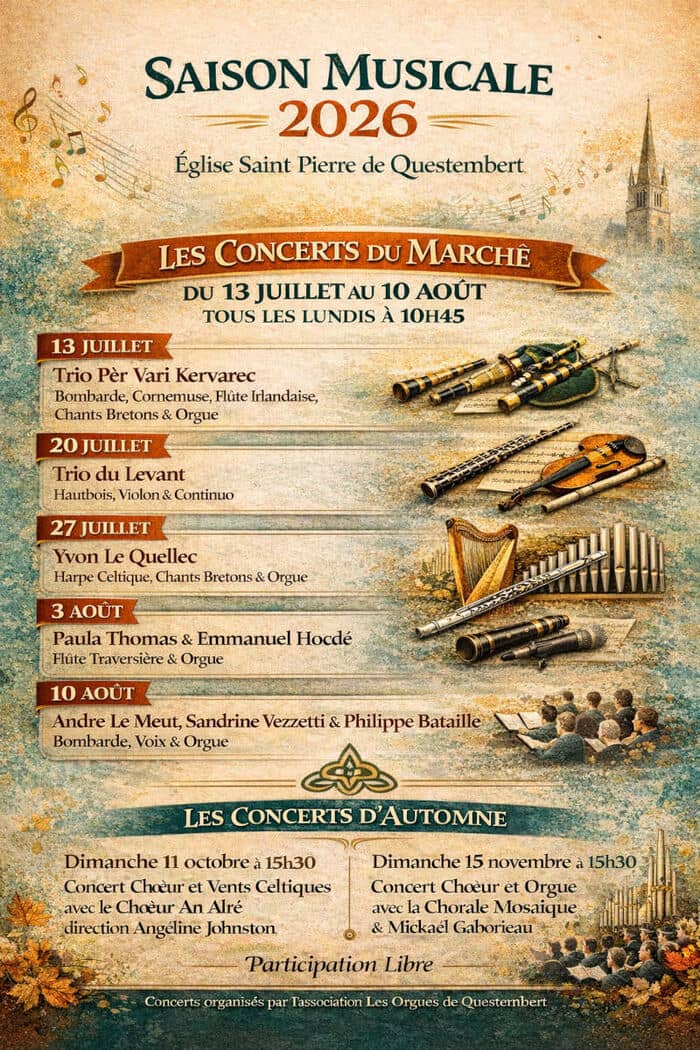 Illustration de l'événement : Les Concerts du Marché - Les Orgues de Questembert