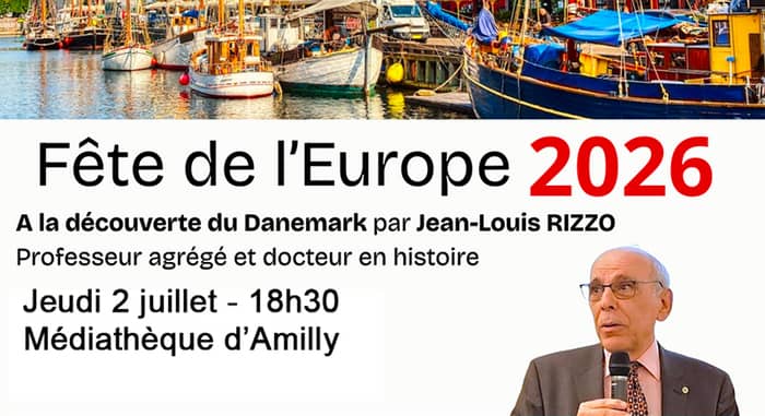 Illustration de l'événement : Le Danemark à l'honneur, une immersion historique et culturelle à Amilly avec l'association Le Partage