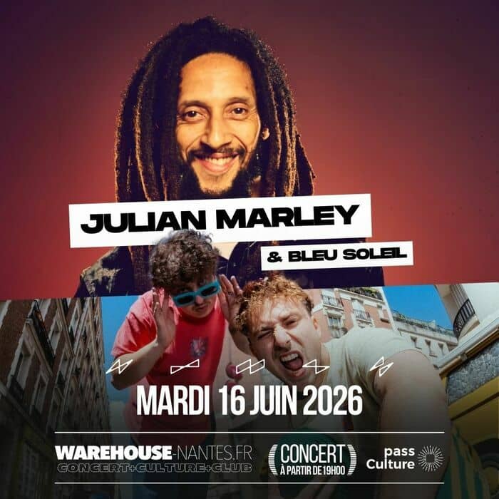 Illustration de l'événement : Julian Marley + Bleu Soleil en concert à Nantes