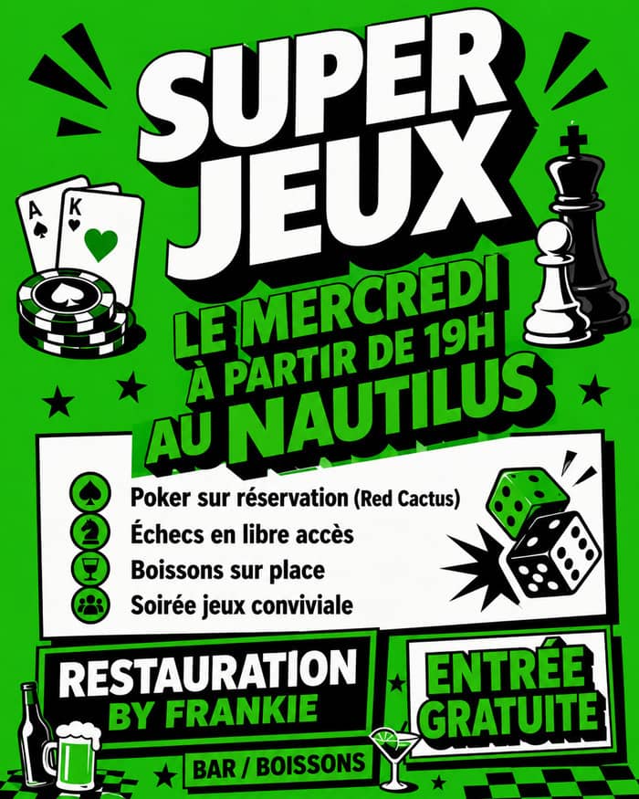 Illustration de l'événement : Soirée Jeux : Echec & Poker