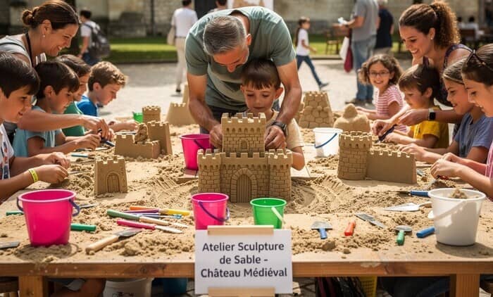 Illustration de l'événement : Château de sable XXL : les bâtisseurs de Talant