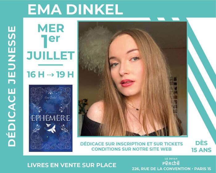 Illustration de l'événement : Ema Dinkel dédicace l'édition collector et intégrale de son roman « Éphémère »