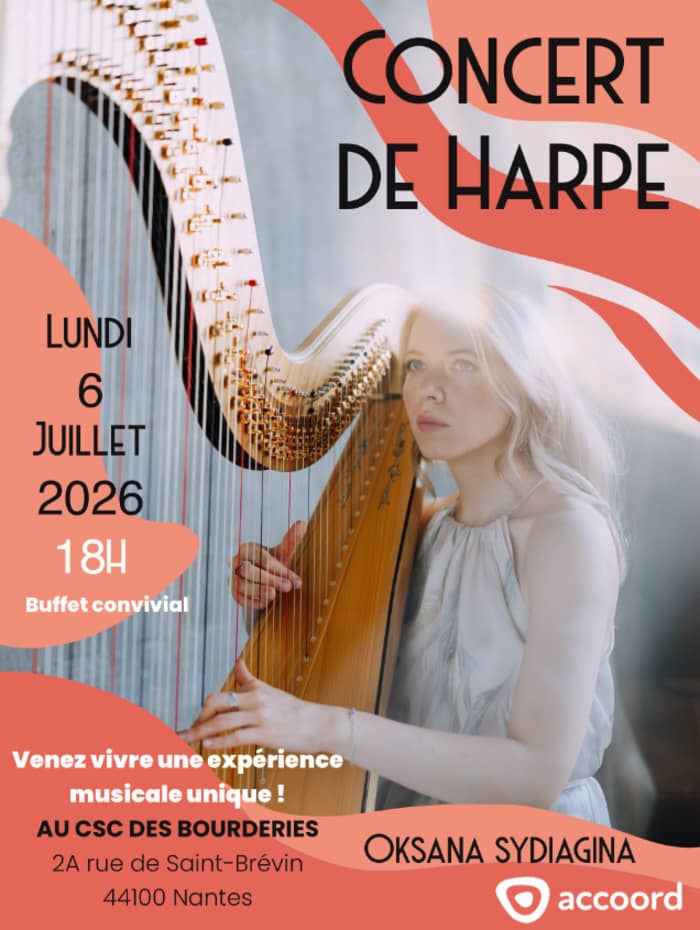 Illustration de l'événement : Concert de harpe et buffet convivial