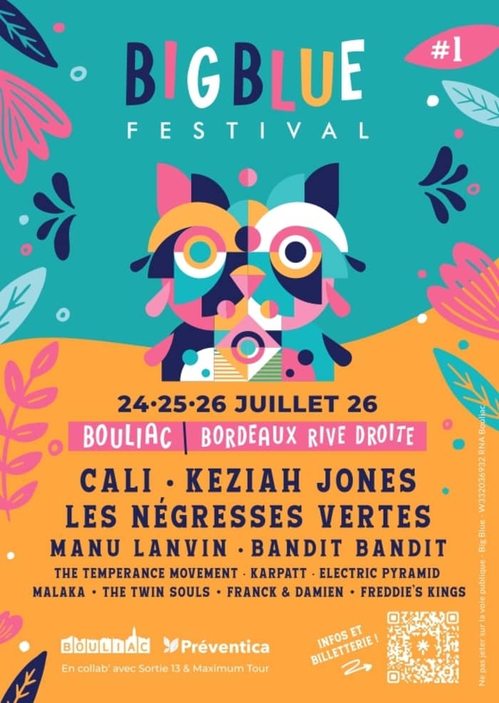 Illustration de l'événement : Big Blue Festival - Bouliac (33) du 24 au 26 Juillet 2026