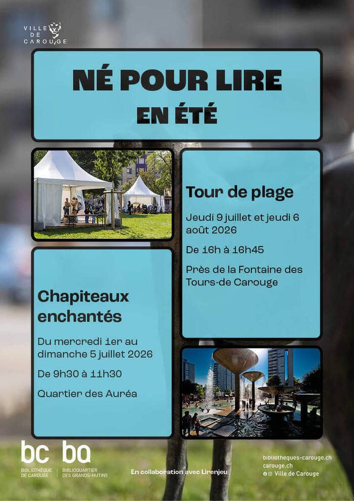 Illustration de l'événement : Né pour lire en été : chapiteaux enchantés