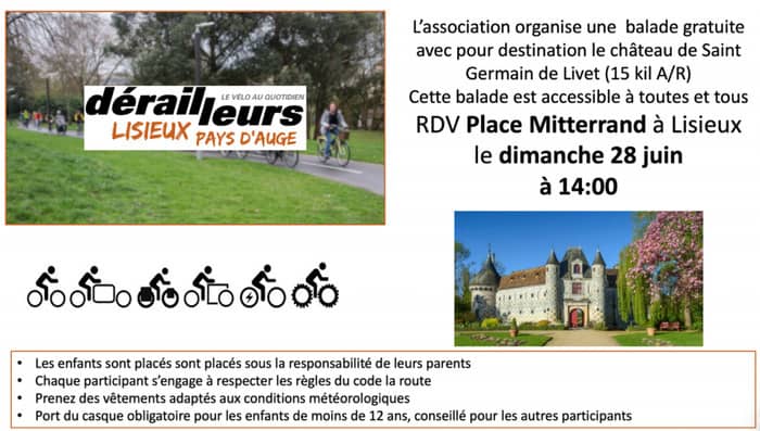 Illustration de l'événement : Balade à vélo à partir de Lisieux