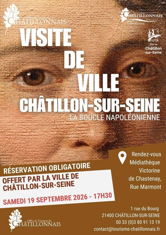 Illustration de l'événement : Visite commentée de Châtillon-sur-Seine, la boucle napoléonienne