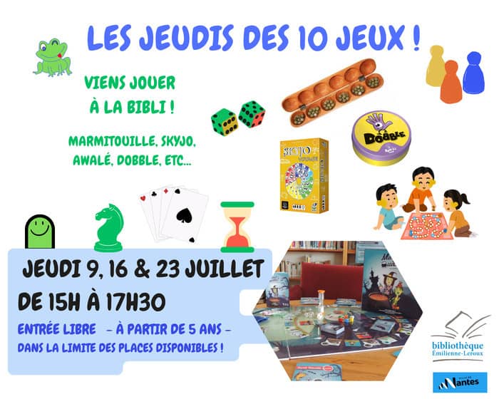 Illustration de l'événement : Les jeudis des 10 jeux