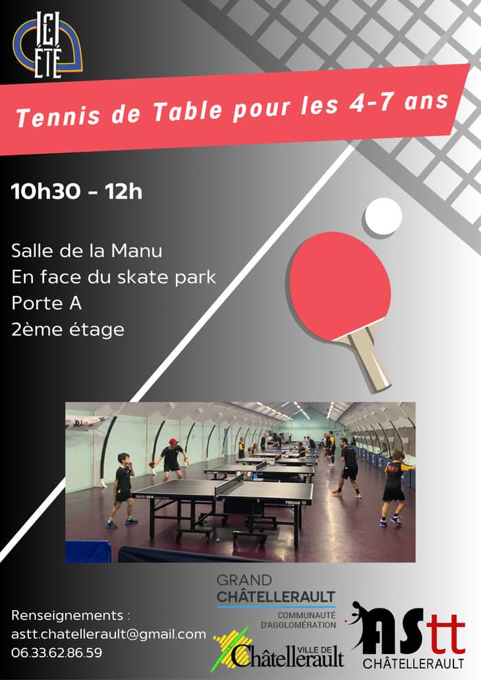 Illustration de l'événement : Tennis de Table pour les 4-7 ans