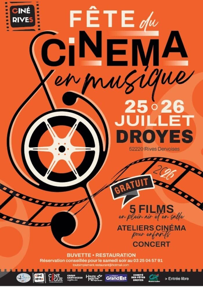 Illustration de l'événement : 25 et 26 juillet FETE DU CINEMA à DROYES