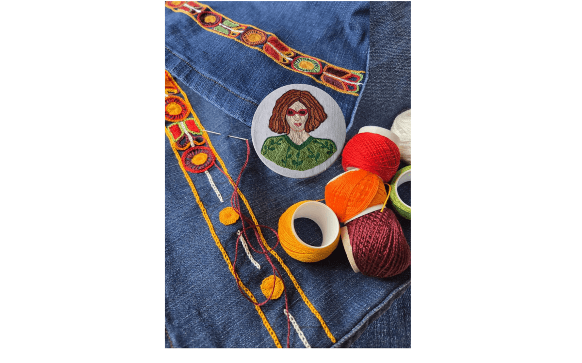 Illustration de l'événement : Initiation à la broderie bretonne par Hélène Sauteron