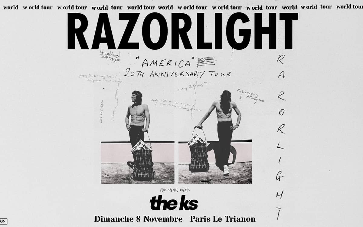 Illustration de l'événement : Take Me Out : Razorlight + The K's en concert à Paris !