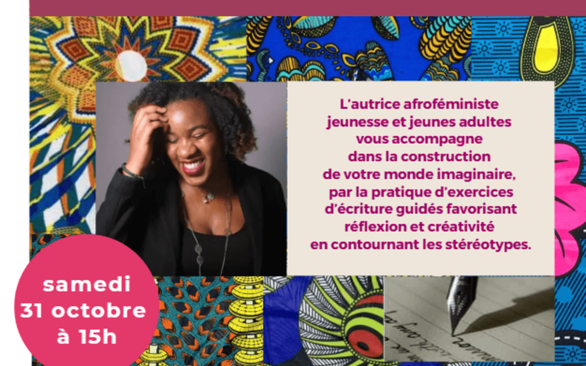 Illustration de l'événement : Atelier d'écriture « Construire des mondes imaginaires », animé par Laura N’Safou