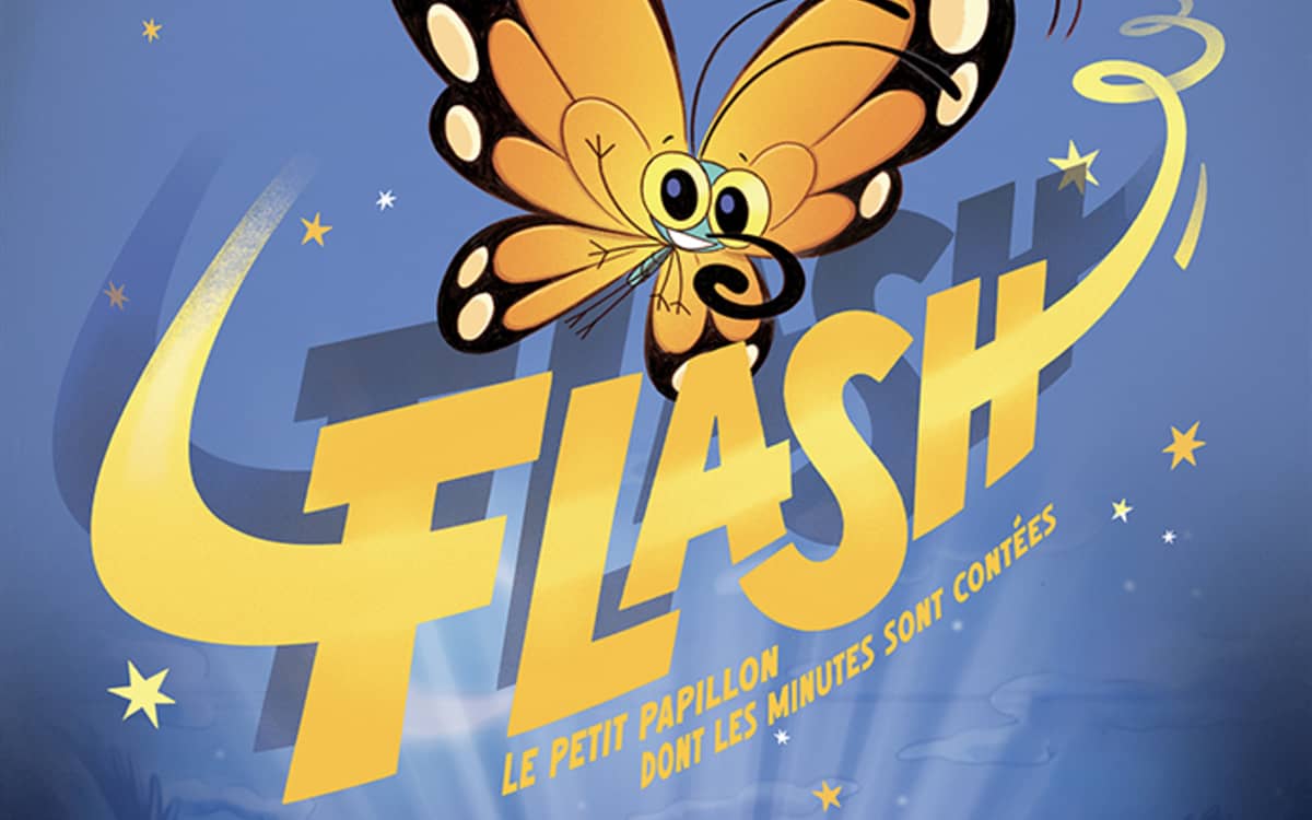 Illustration de l'événement : Flash le petit papillon dont les minutes sont contées