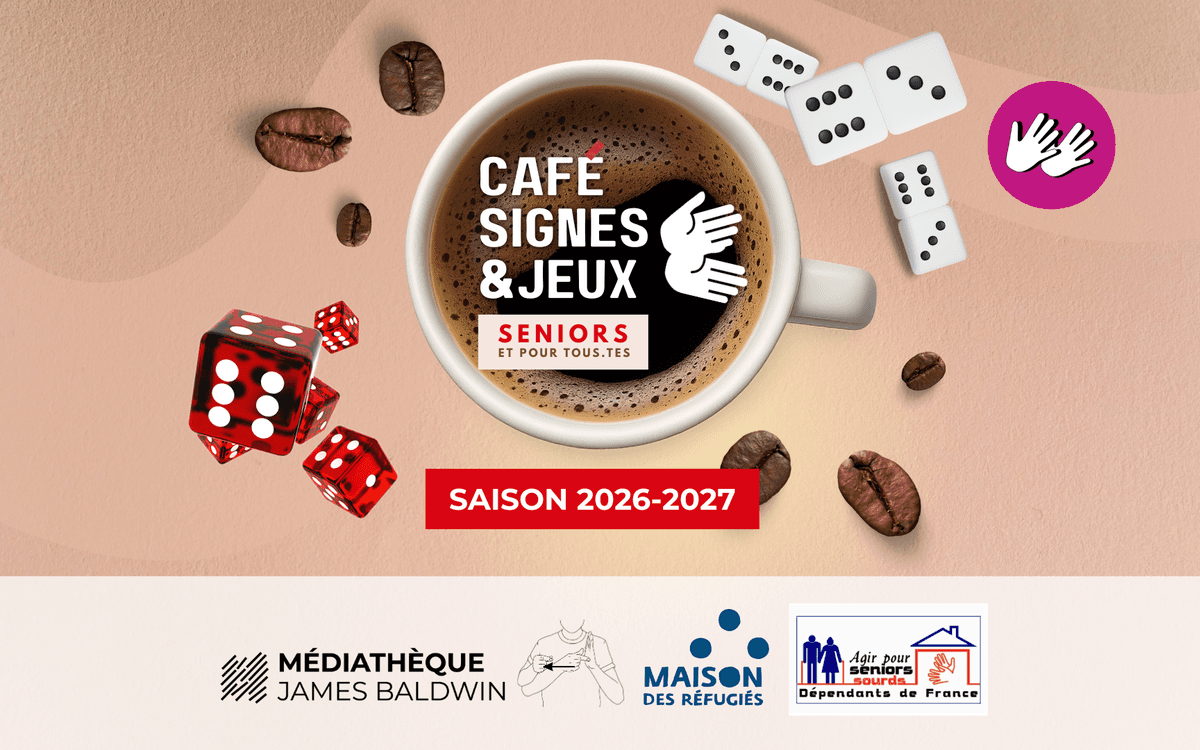 Illustration de l'événement : Café Signes & Jeux en LSF - Seniors et pour tous.tes