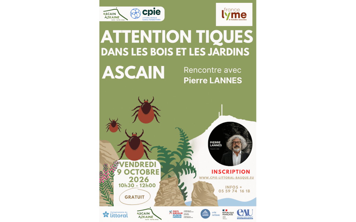 Illustration de l'événement : Rencontre : Les tiques, dans les bois comme au jardin, un danger réel pour notre santé.