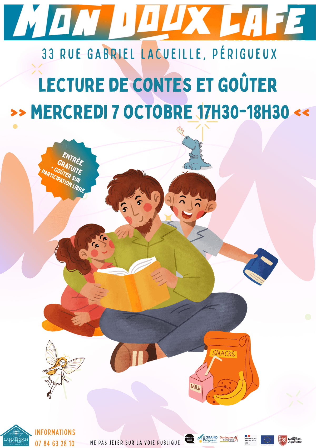 Illustration de l'événement : Lecture de contes et goûter