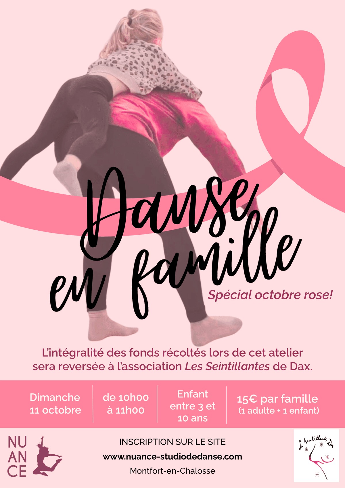 Illustration de l'événement : Danse en famille spéciale Octobre rose