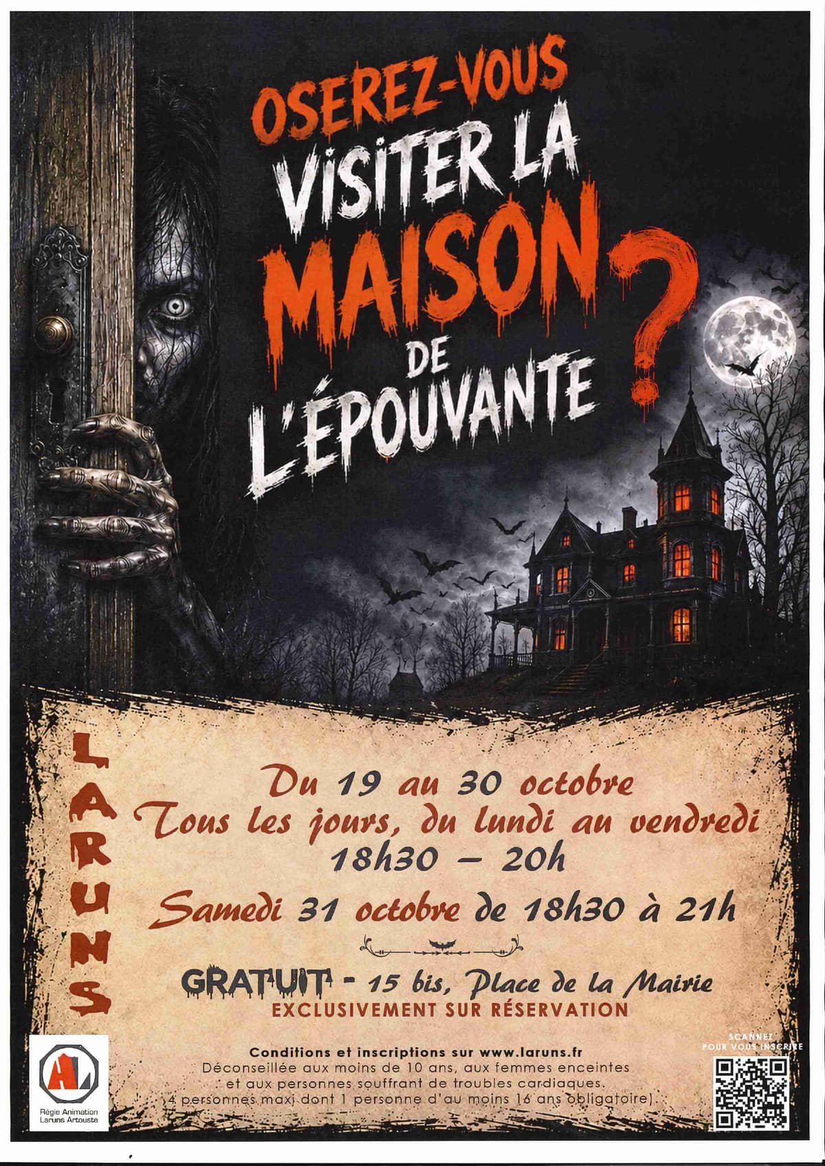 Illustration de l'événement : La maison de l'épouvante à Laruns