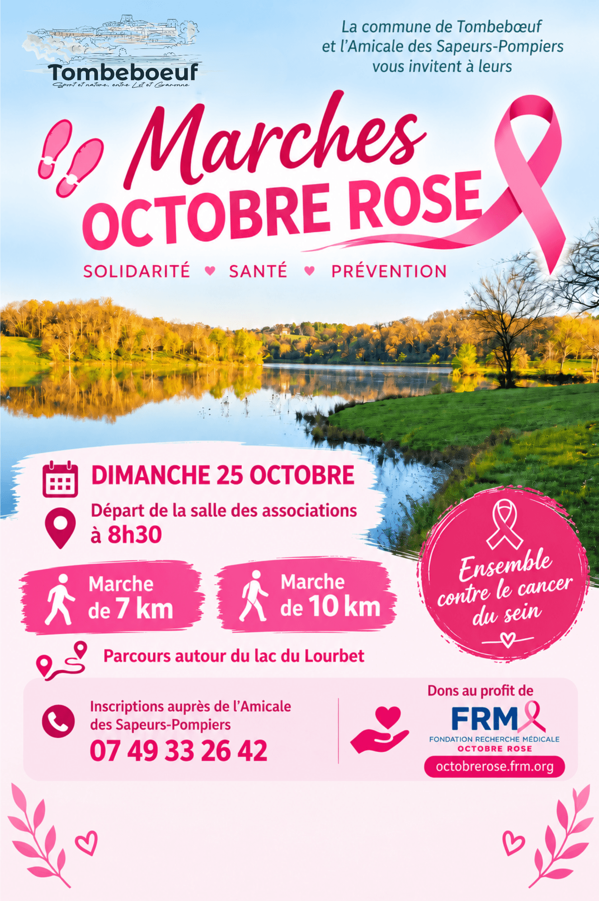 Illustration de l'événement : Octobre Rose : marches à Tombeboeuf