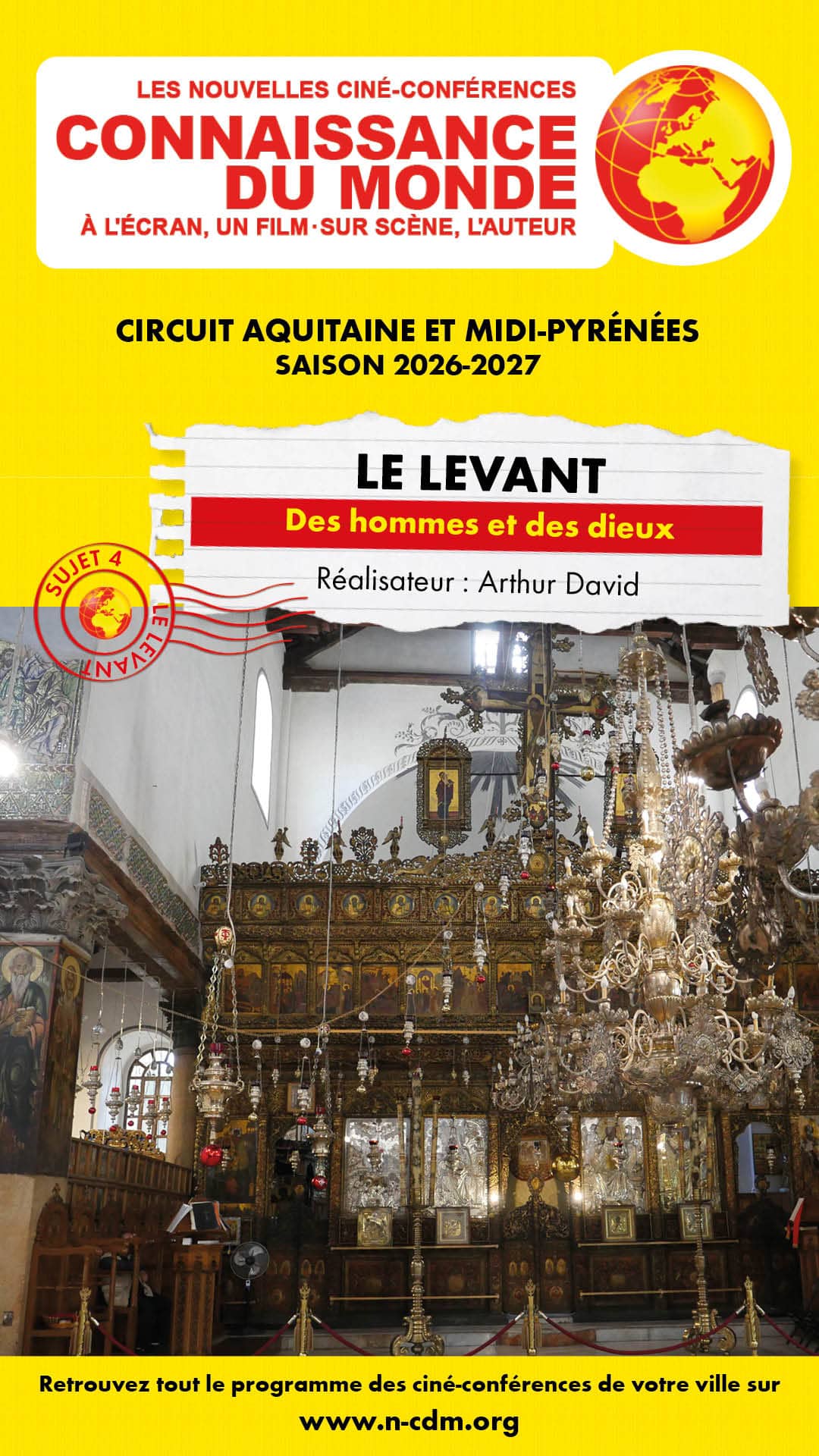 Illustration de l'événement : Ciné-conférence Connaissance du monde - Le Levant