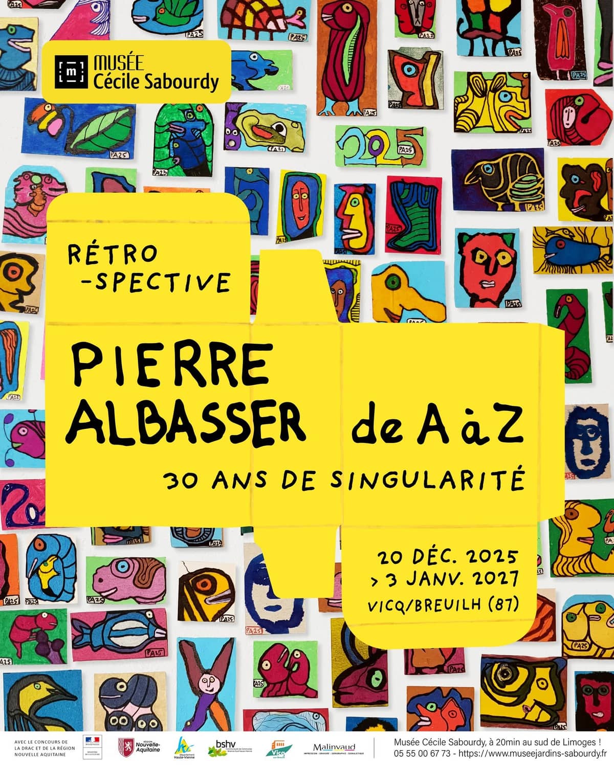 Illustration de l'événement : Expositions : Pierre Albasser de A à Z