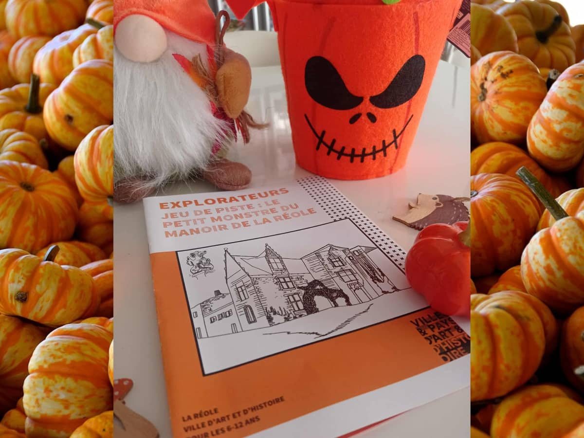 Illustration de l'événement : Jeu de piste d'Halloween : Le petit monstre du manoir de La Réole