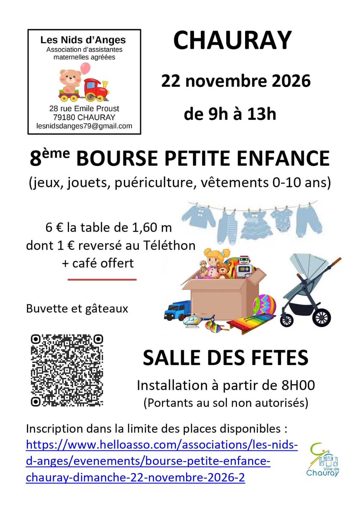 Illustration de l'événement : 8ème Bourse petite enfance à Chauray