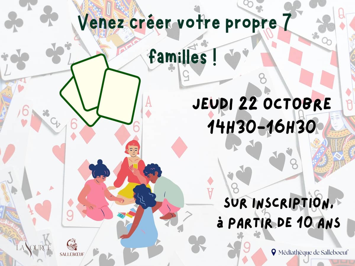 Illustration de l'événement : Création d'un jeu de 7 familles