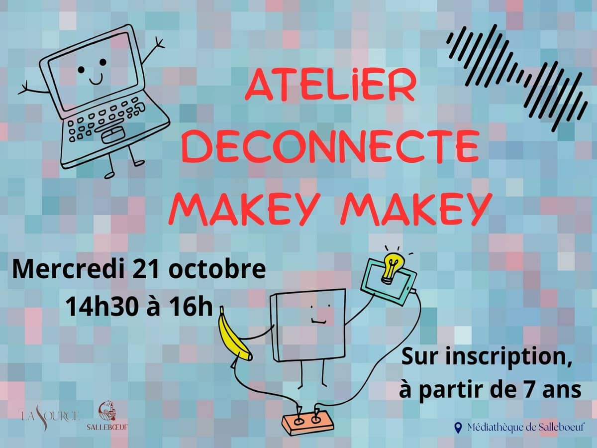 Illustration de l'événement : Atelier déconnecté : création d'affiche avec Makey Makey