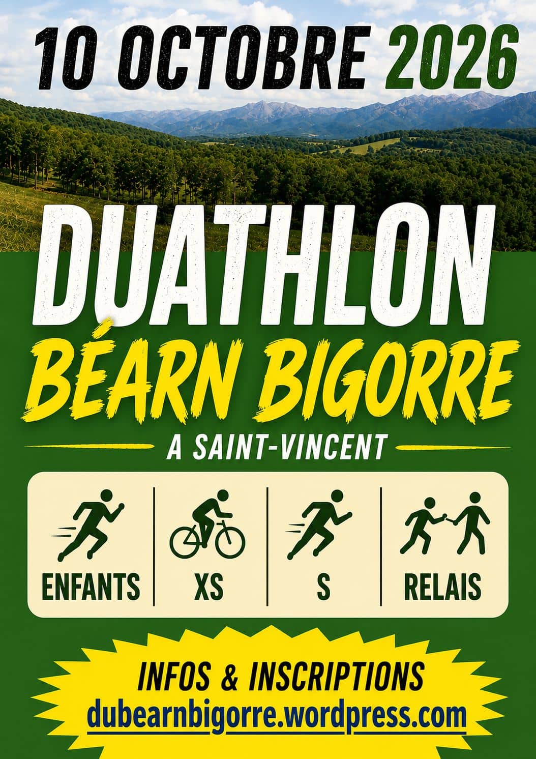 Illustration de l'événement : Duathlon Béarn Bigorre