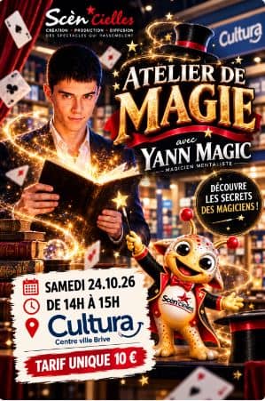 Illustration de l'événement : Atelier de magie – Yann Magic chez Cultura